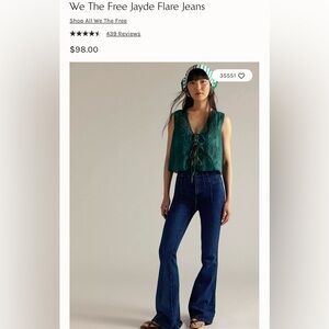 Free People -We The Free Jayde Flare Jeans - size 28
